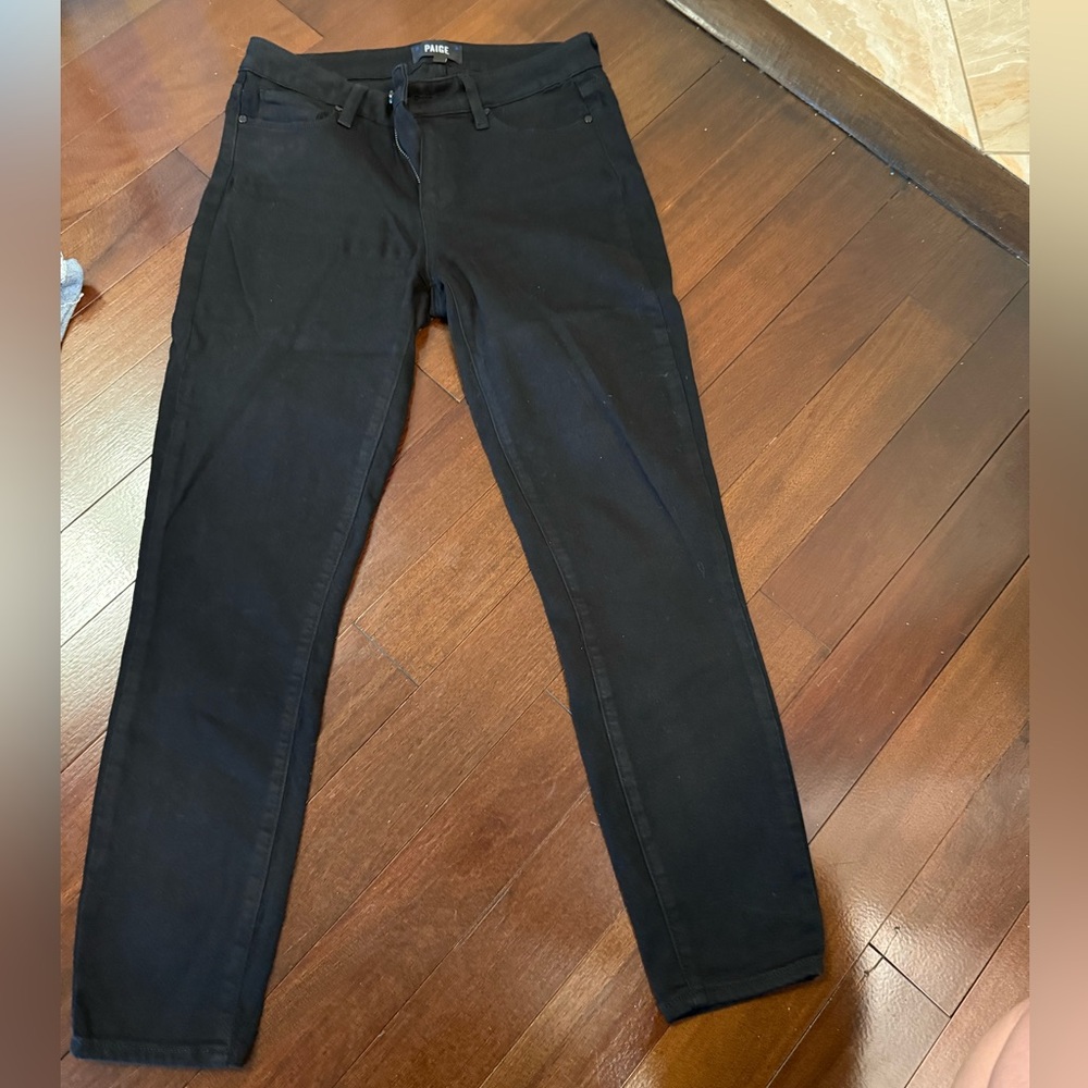 PAIGE Women's Black Skinny Jeans